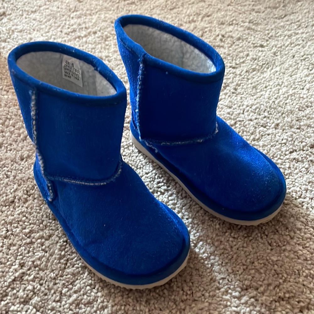 Royal blue boots